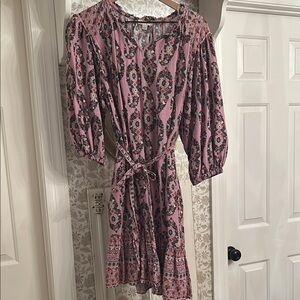 Knox rose pink floral mini dress